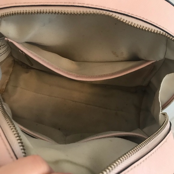 Danier | Blush Leather Dome Satchel Purse - Picture 7 of 8